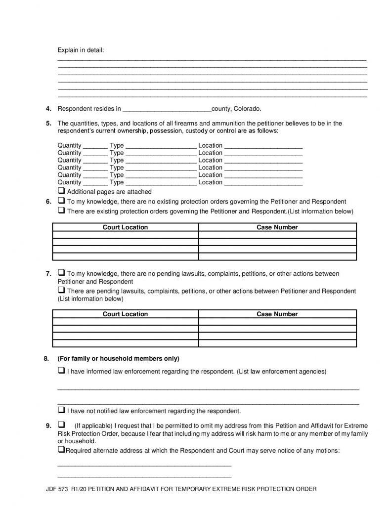 Red Flag Resource Center Colorado ERPO Extreme Risk Protection Order