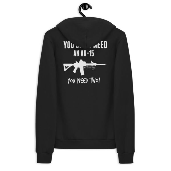 You Don't Need An AR-15, You Need Two! Zippered Hoodie - Image 2